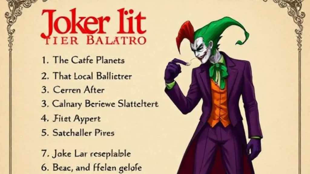 Joker Tier List Balatro